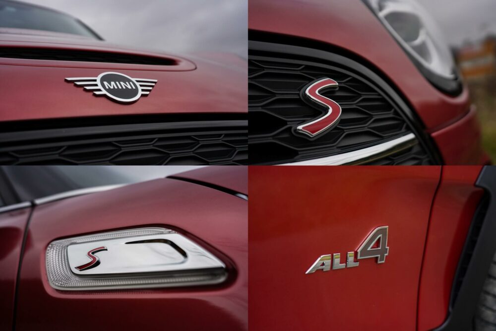 新型ミニ・クラブマン クーパーS ALL4のエンブレム、バッジ