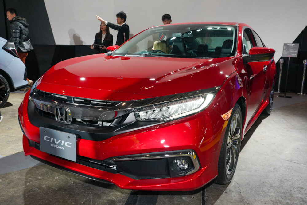東京オートサロン2020にて展示されたホンダ新型シビックセダン