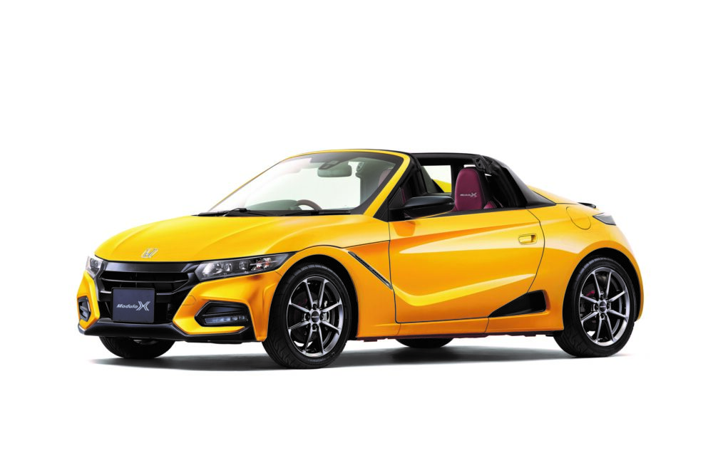 ホンダ新型S660 Modulo X フロント(カーニバルイエローII)