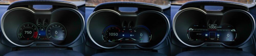 アルピーヌA110のインテリア。メータパネル。
