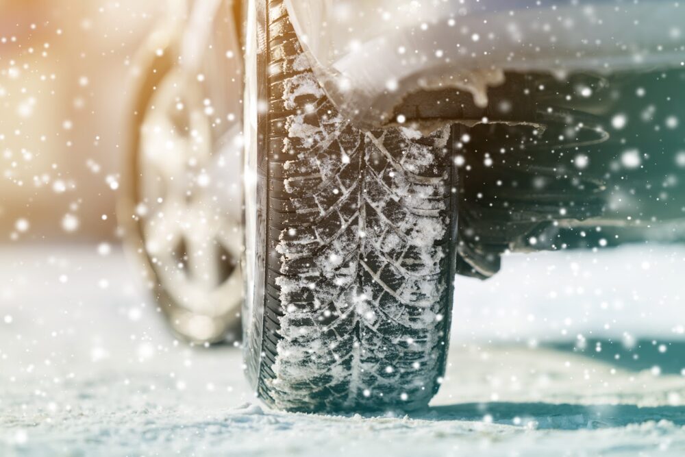 雪道のタイヤ