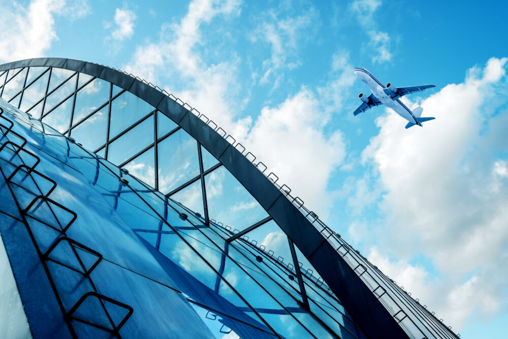 青空と飛行機