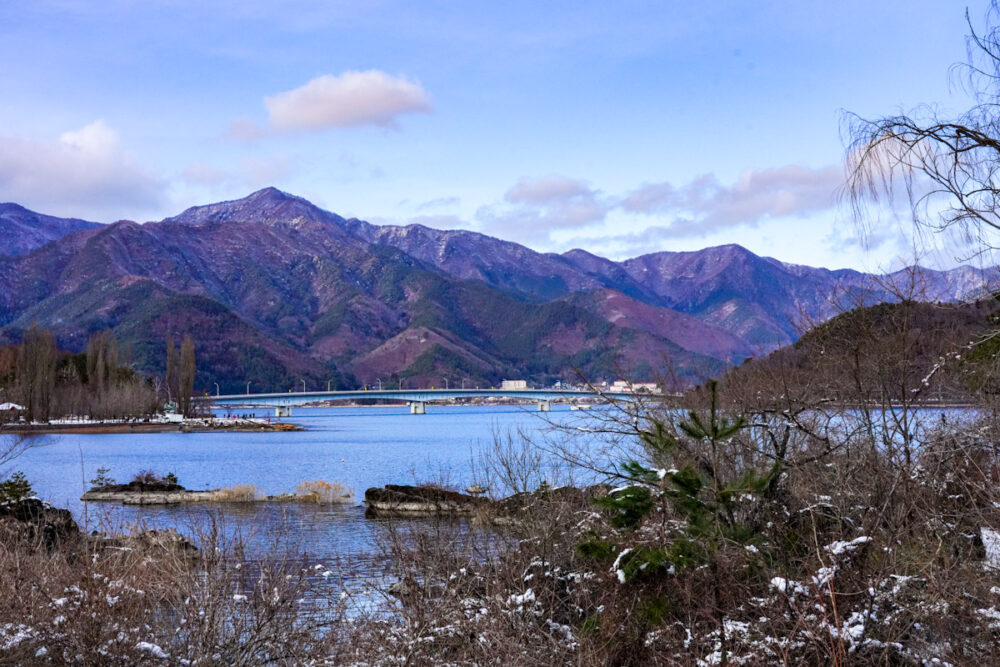 河口湖大橋と河口湖