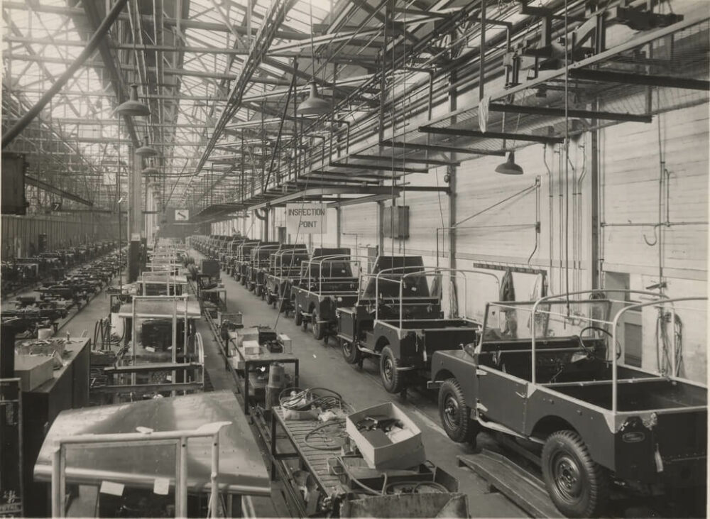 ランドローバー・ソリハル工場 1950年