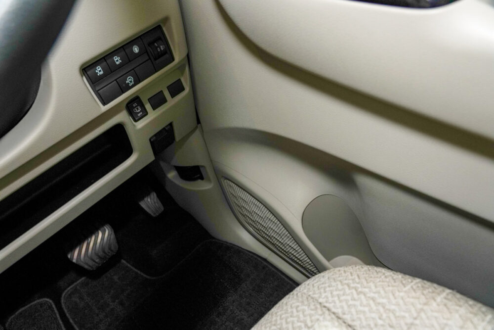 新型日産ルークスの運転席側ドアポケット