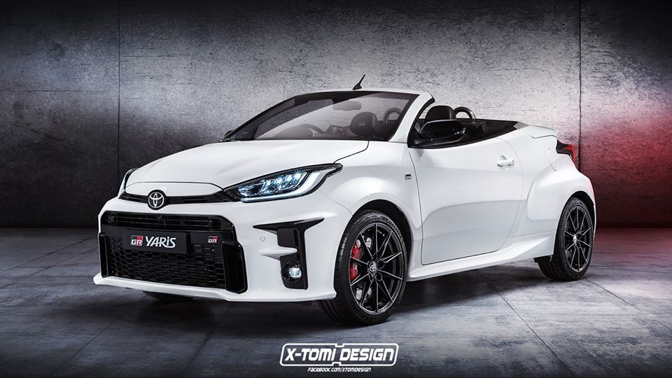 トヨタ・GRヤリス コンバーチブル予想CG