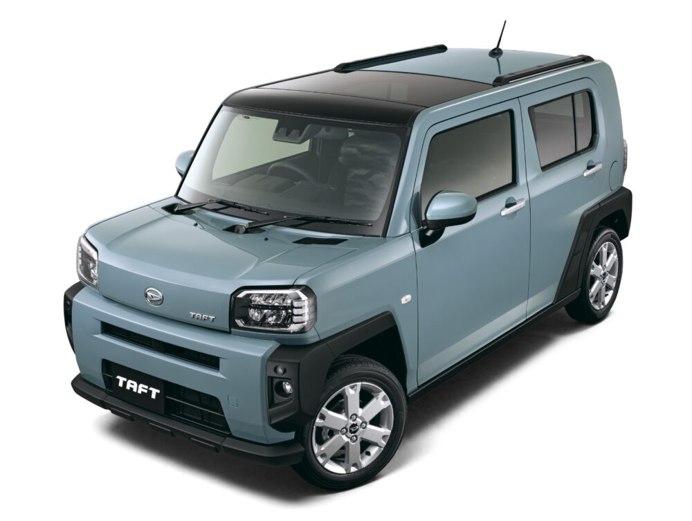 新型ダイハツ・タフト レイクブルーメタリック