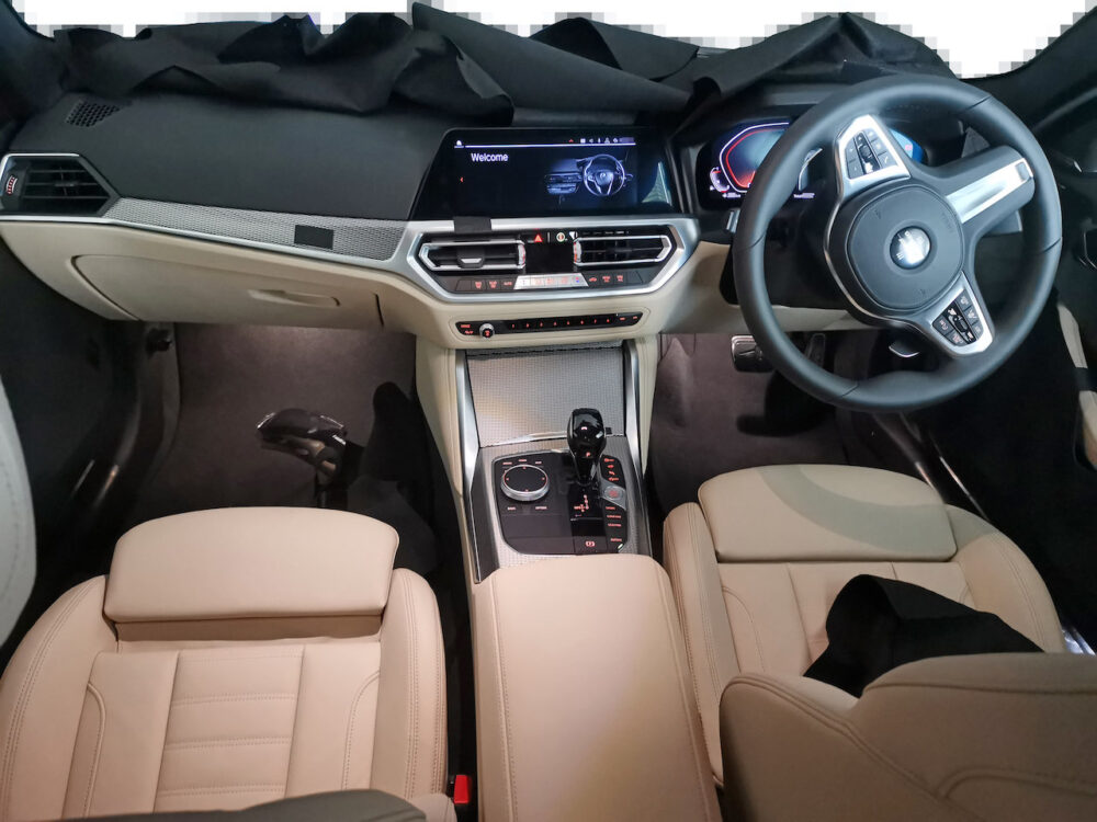 次期新型BMW 4シリーズ プロトタイプ インテリア インパネ
