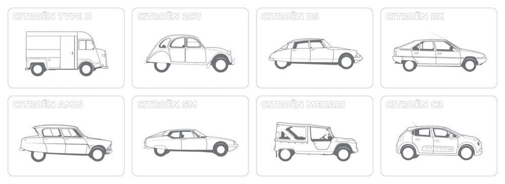 CITROËNの小さなアトリエ ぬり絵