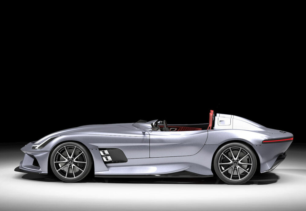 メルセデス・ベンツ SLRマクラーレン復活新型予想CG ボディサイド