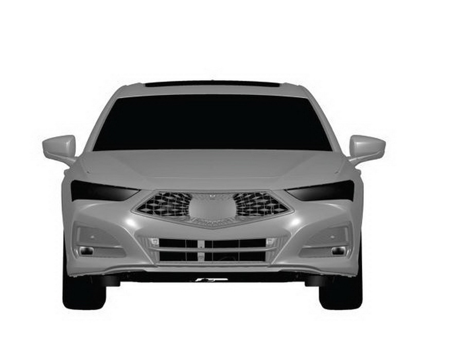 次期新型アキュラ TLX リークされた特許画像
フロントマスク