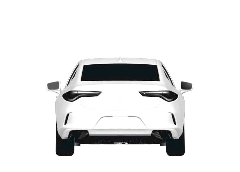 次期新型アキュラ TLX リークされた特許画像
リア