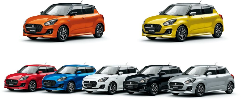 スズキ スイフト ボディカラー(HYBRID SZ・HYBRID MG・XG)