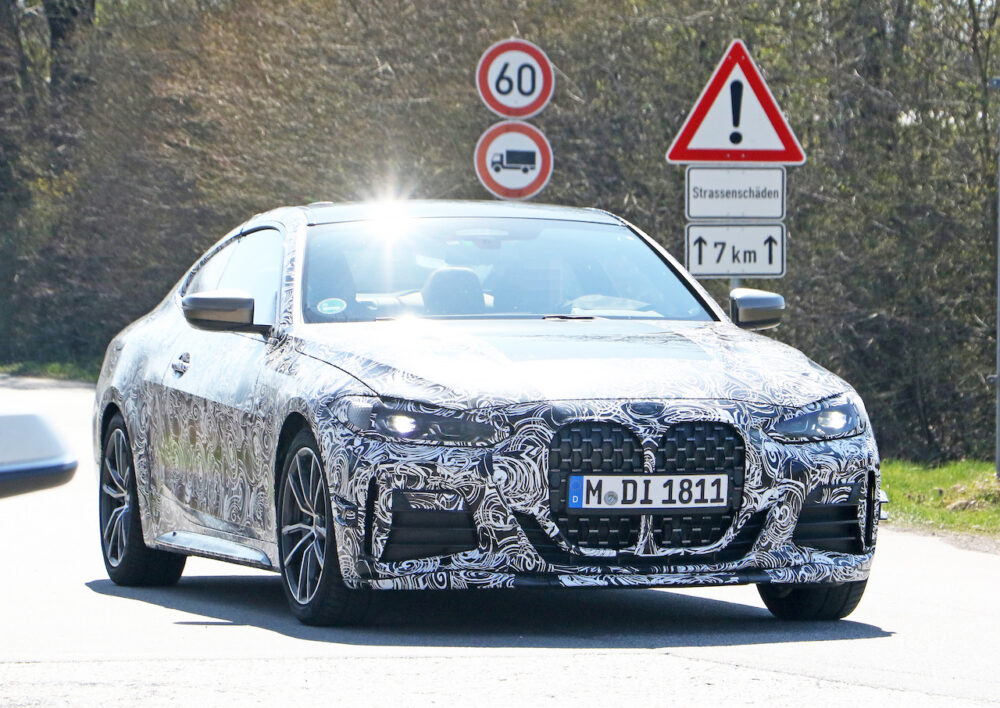 次期新型BMW 4シリーズ Mパフォーマンス スパイショット
フロント