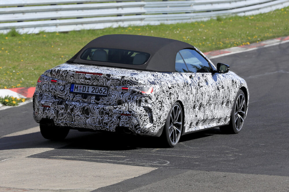次期新型BMW 4シリーズ・カブリオレのスパイショット
リア