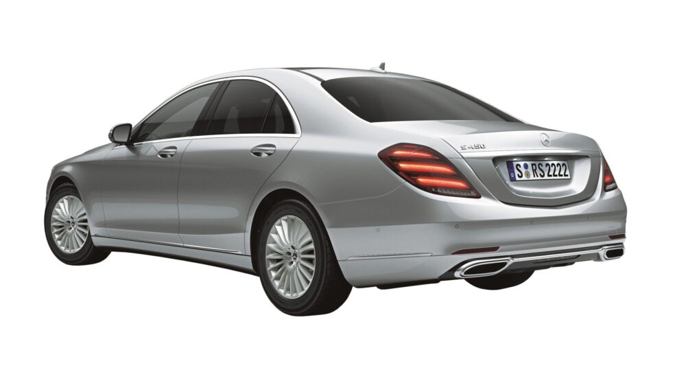 2018年にデビューしたメルセデス・ベンツ SクラスでISGを搭載「S450」のリアデザイン。