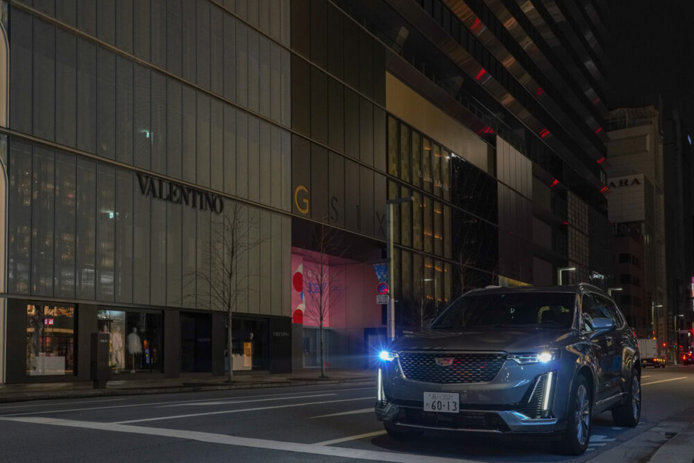 キャデラック XT6 ナイトクルーズ エディション
未明の都心で撮影