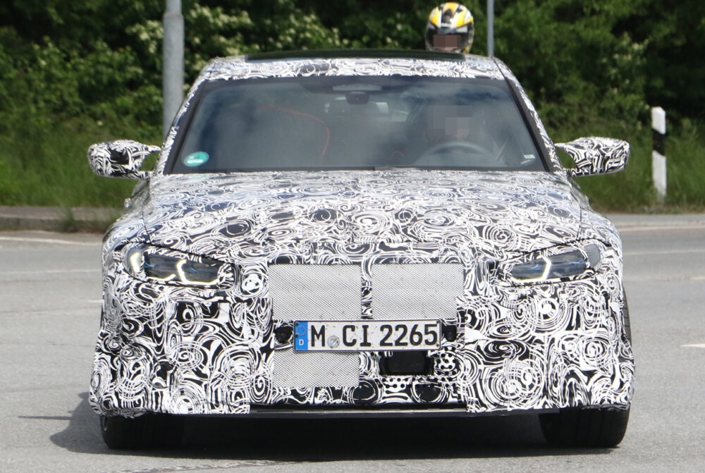 次期新型BMW M3 CS プロトタイプ スパイショット
フロント