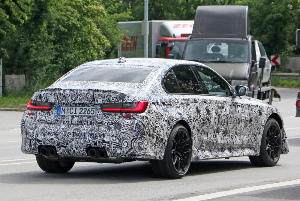 次期新型BMW M3 CS プロトタイプ スパイショット
リア・ボディサイド