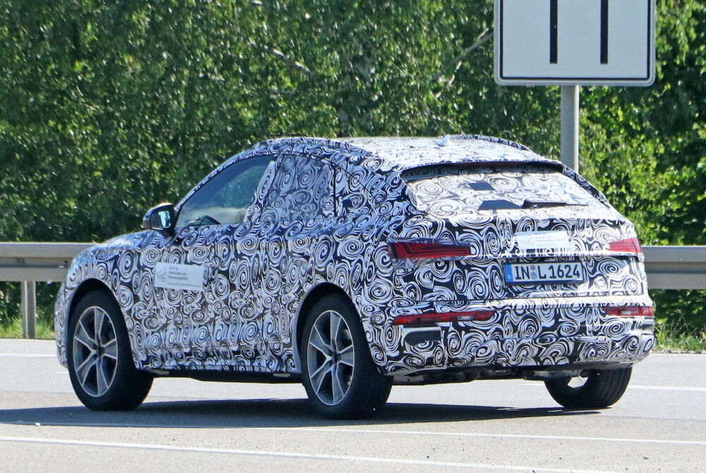 新型アウディ Q5 スポーツバック プロトタイプ スパイショット
リア