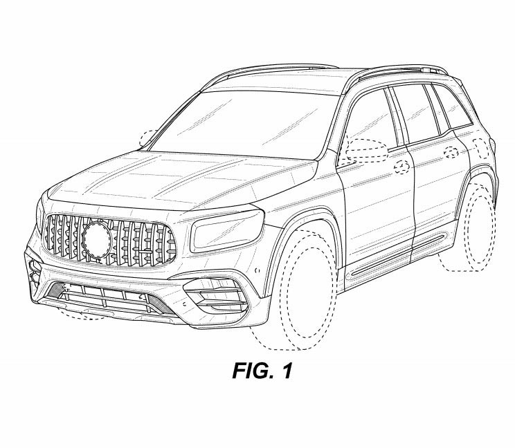 新型メルセデス・ベンツ GLB AMG45 流出した特許画像
フロント・ボディサイド