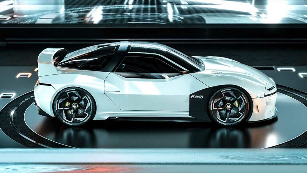 復活新型三菱 4000GT デザイン予想CG 白
ボディサイド