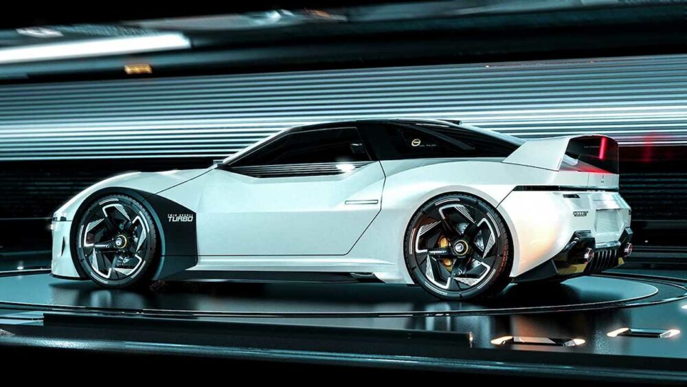 復活新型三菱 4000GT デザイン予想CG 白
ボディサイド