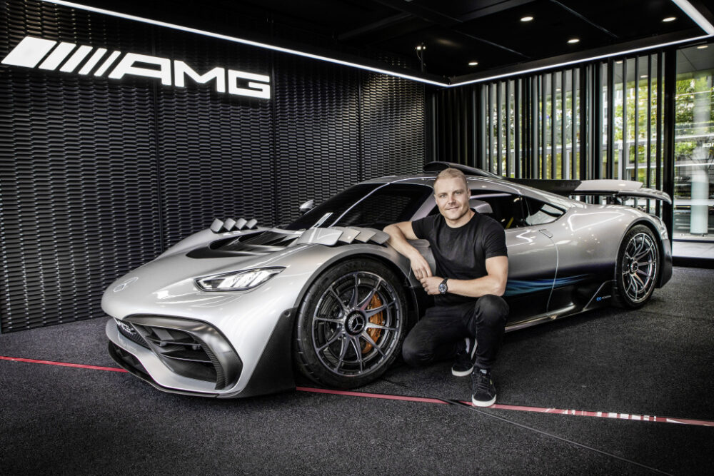 ジュネーブモーターショー 2017で出展された「メルセデスAMG One」
フロントとボディサイド