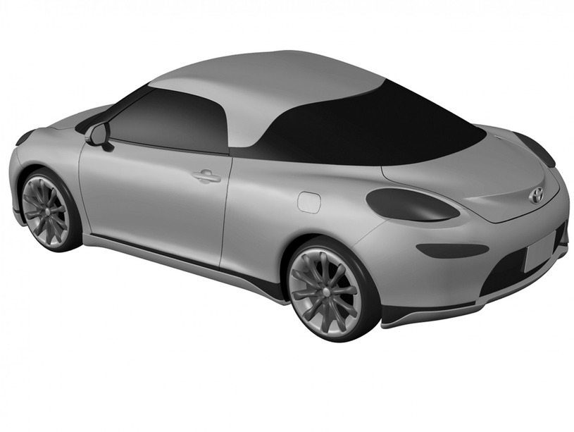 トヨタ MR2 デザイン特許画像流出
リアとボディサイド