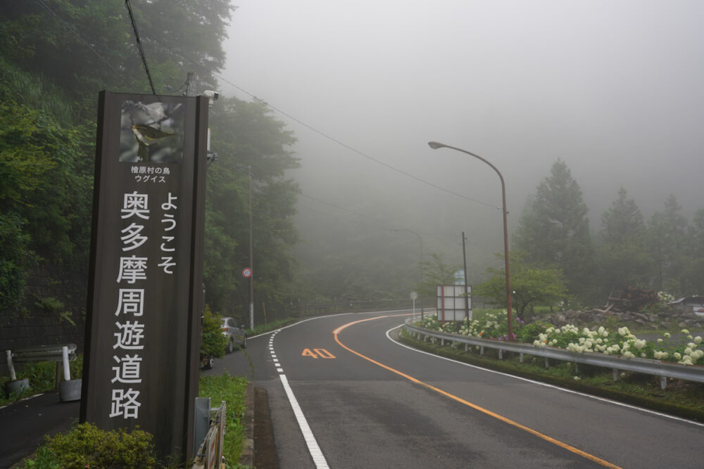 奥多摩湖周遊道路 終点 九頭竜橋付近