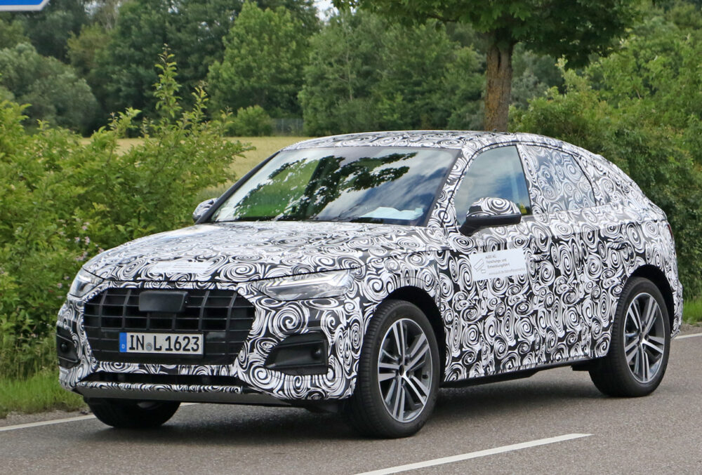 新型アウディ Q5 スポーツバック プロトタイプ スパイショット フロント
