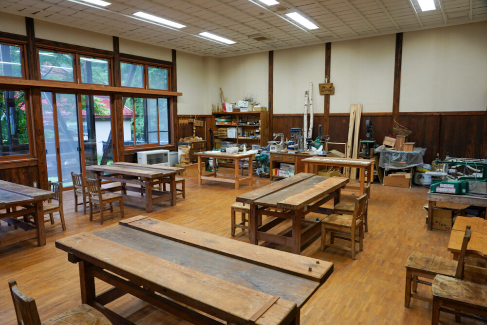 信州木曽ふるさと体験館
木工作業場
