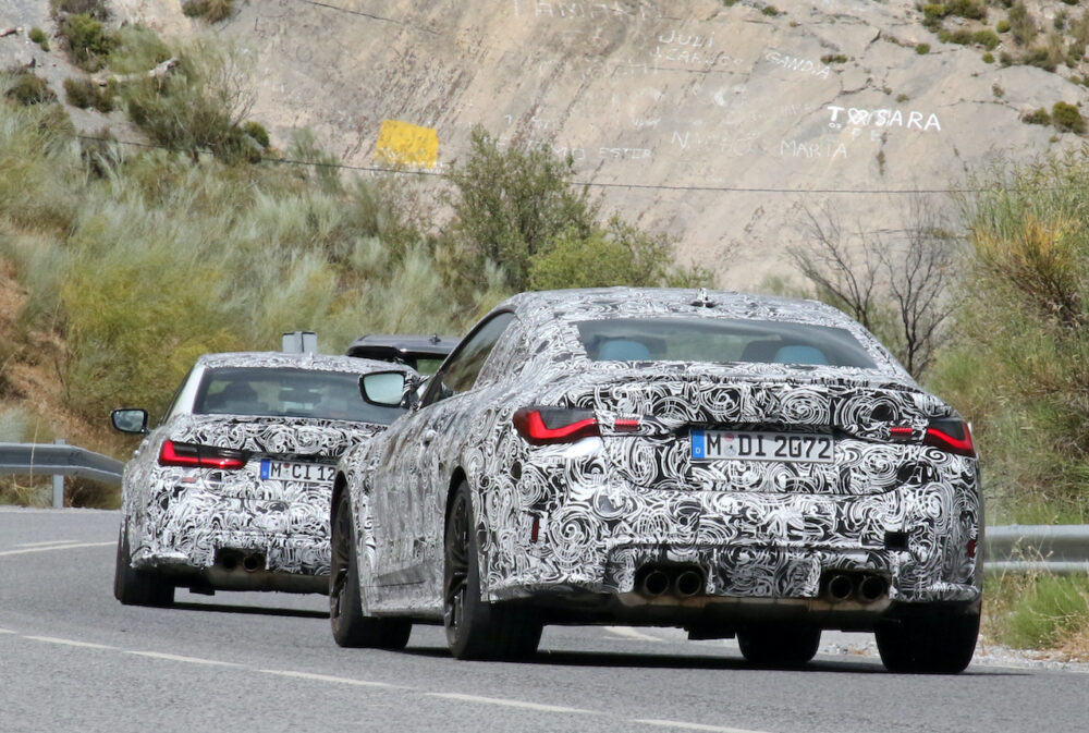 次期新型 BMW M3・M4 プロトタイプ スパイショット
リア