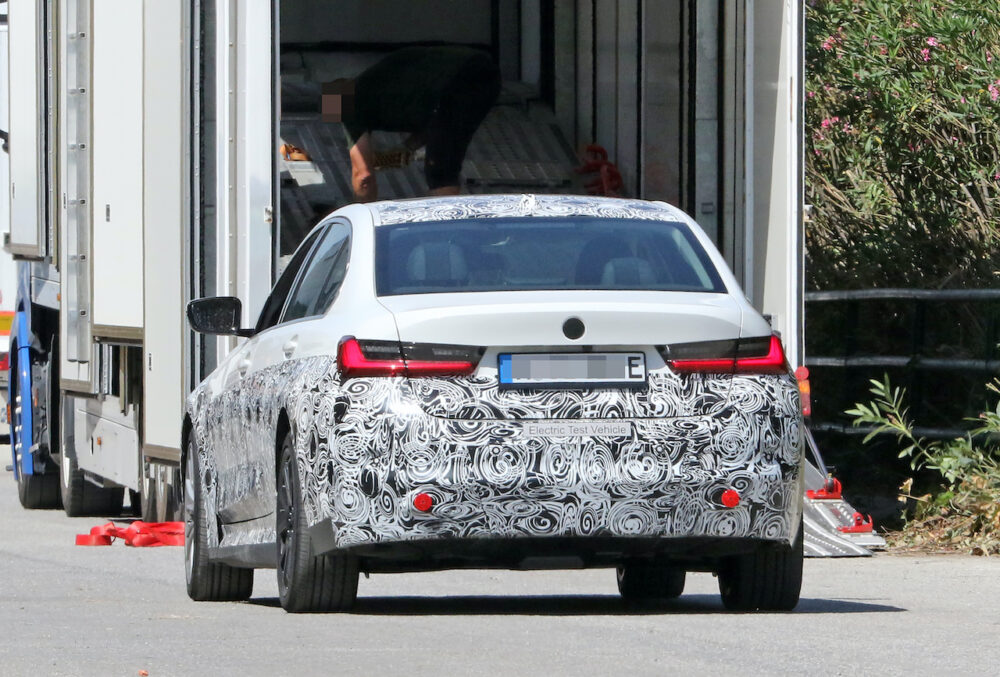 新型 BMW 3シリーズ(i3)プロトタイプ スパイショット
リア