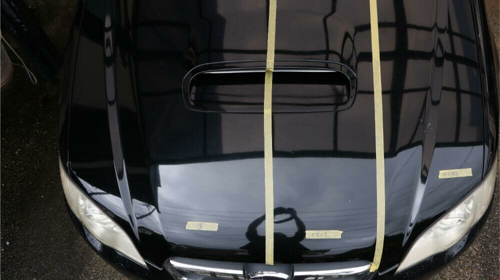 施工後の車体フロント部分