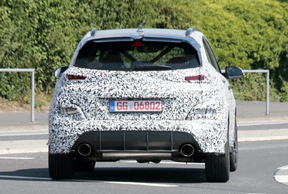 新型ヒュンダイ コナN プロトタイプ スパイショット
リア