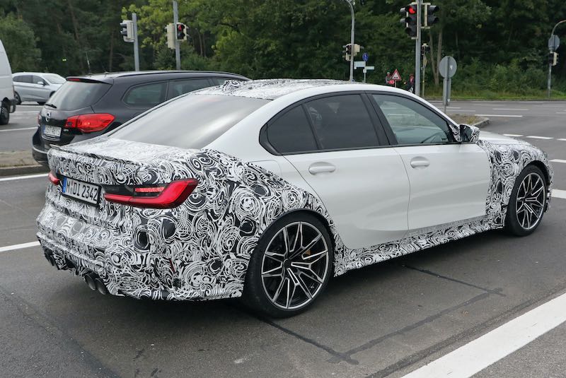 次期新型 BMW M3 プロトタイプ スパイショット
リアサイド