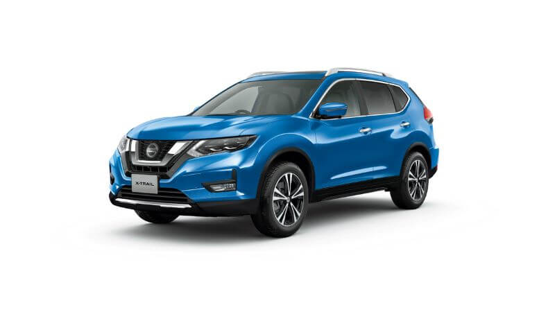 日産 エクストレイル 20Xi(4WD) ボディカラー シャイニングブルー(PM) 〈#RAW・スクラッチシールド〉 内装色 ブラック〈G〉