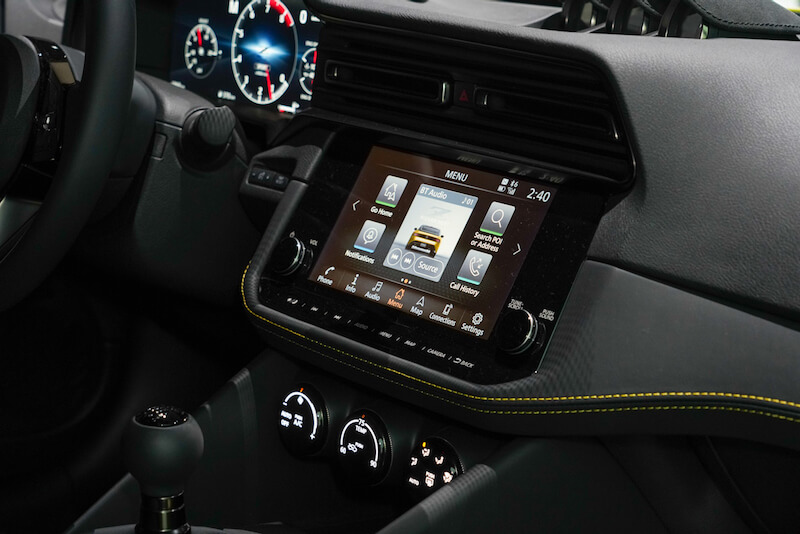 次期新型 日産フェアレディZ プロトタイプ インフォテインメントシステムディスプレイ