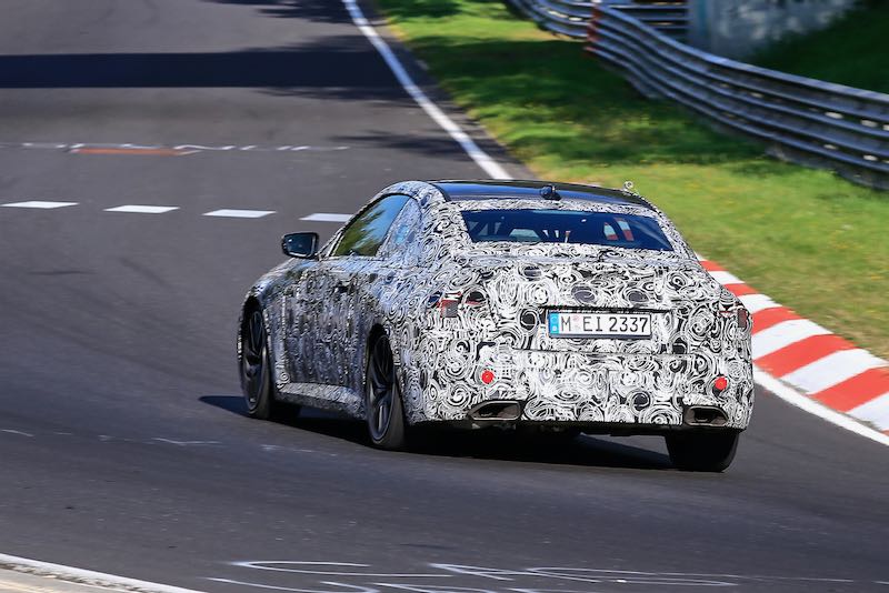 次期新型BMW 2シリーズ クーペ M240i プロトタイプ スパイショット リアサイド