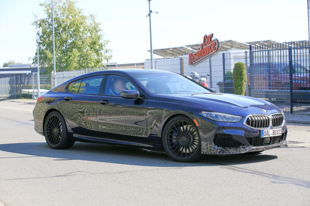 新型 アルピナ B8 グランクーペ プロトタイプ スパイショット フロントサイド