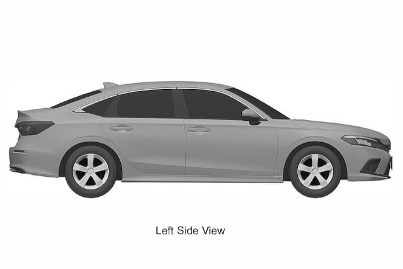 次期新型 ホンダ シビック 流出特許画像 ボディサイド
