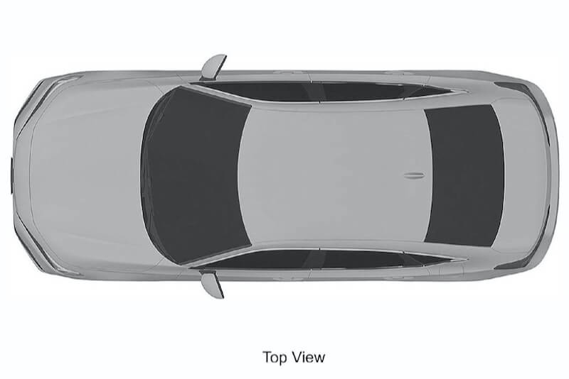 次期新型 ホンダ シビック 流出特許画像 ボディ真上