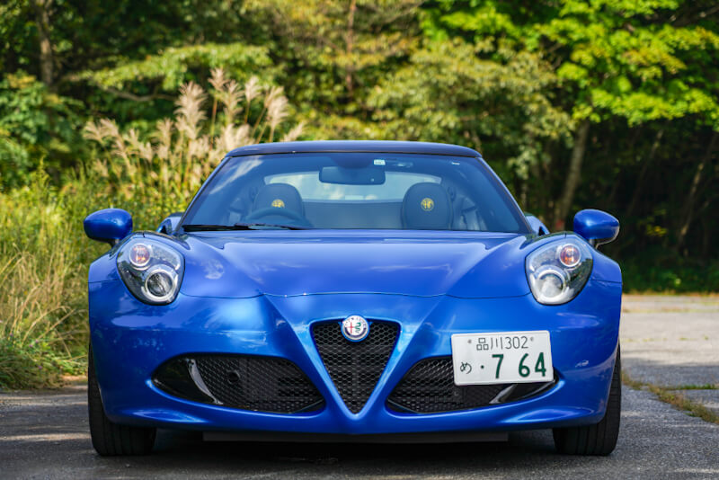 アルファロメオ 4C スパイダー イタリア フロントマスク