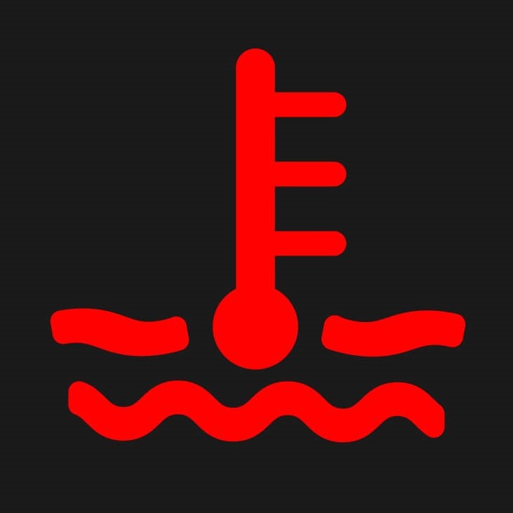 水温警告灯（赤）のマーク