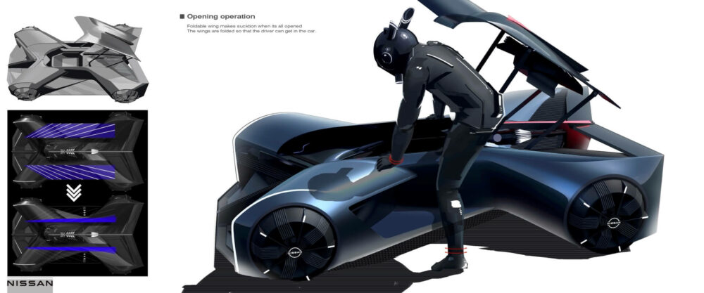 日産GT-R(X)2050 乗り込み方