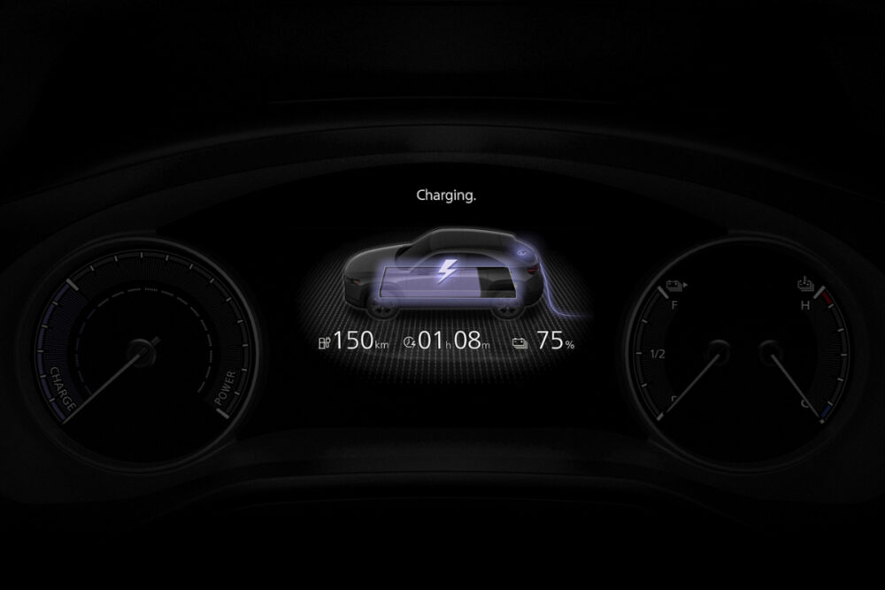 MAZDA MX-30 EV メーター類 充電中