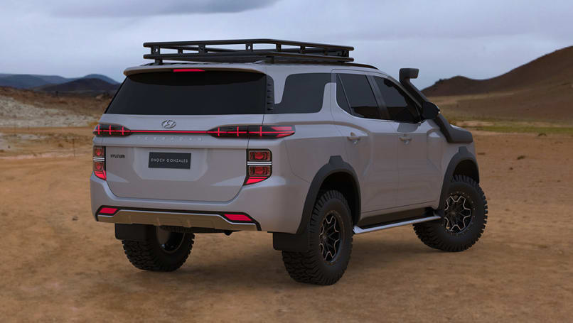 ヒュンダイ新型SUVのレンダリングCG