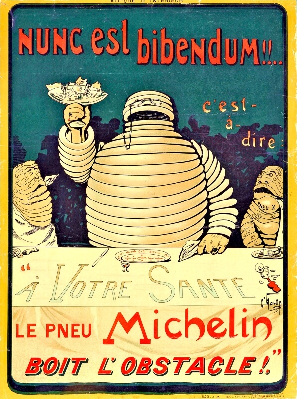 1898年に制作されたビバンダムのポスター
