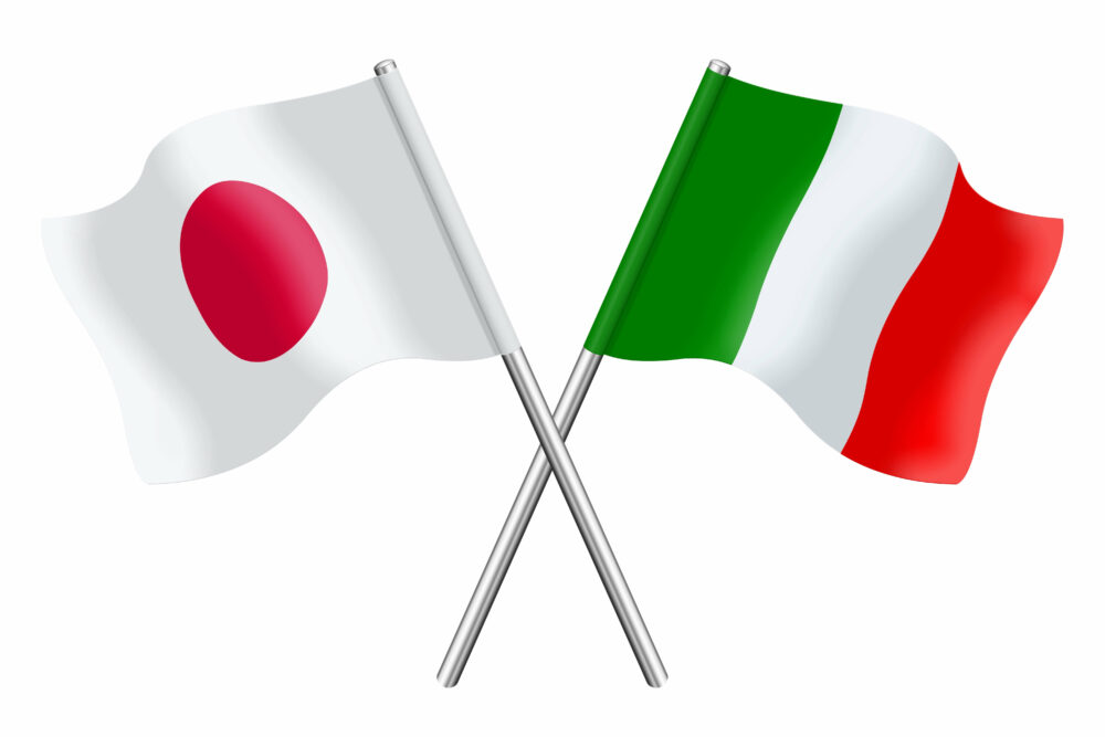 日本 イタリア 国旗